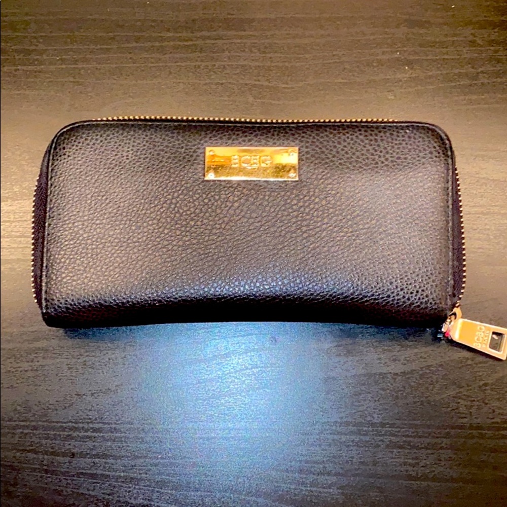 Black leather wallet